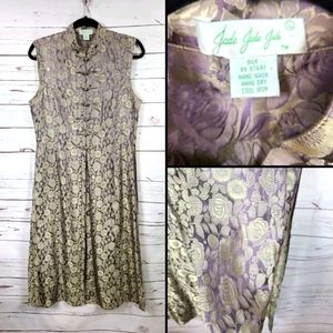 Vintage Jade Jade Jade Silk Cheongsam